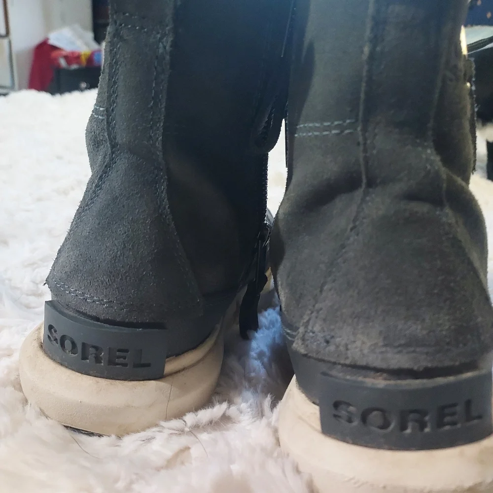 Sorel Explorer Women's II Joan Dual Zip Waterproof Fleece Lined Boots Size 5